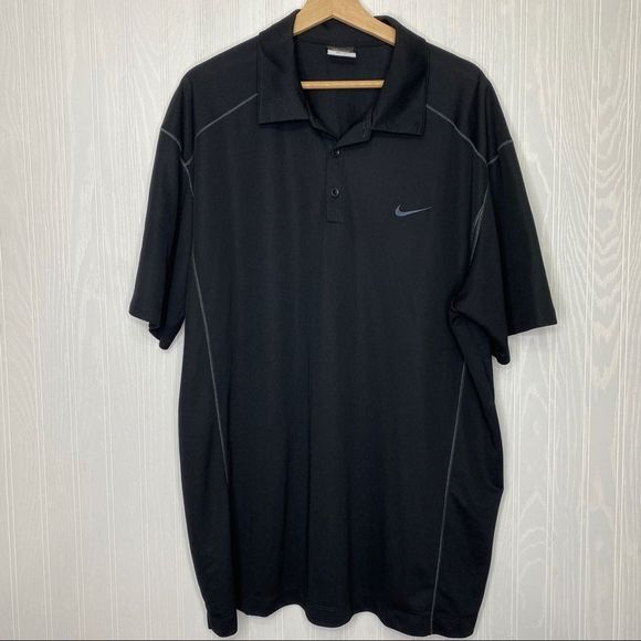 Nike Other - Nike Golf Dri-Fit Black Polo Shirt Size XXL